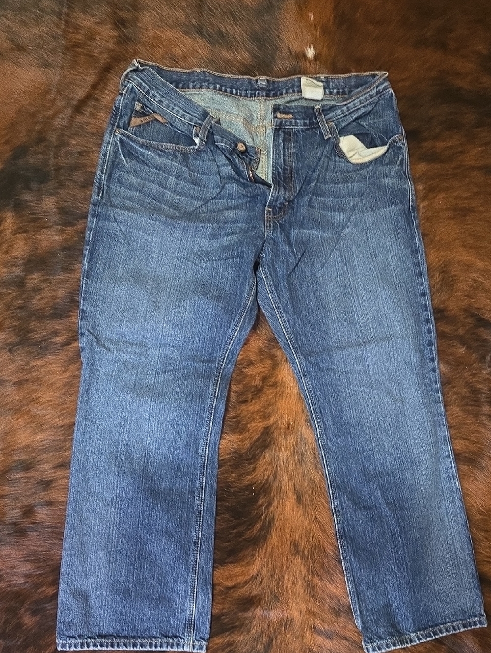 Ariat Men's Relaxed Fit Dark Blue Jeans